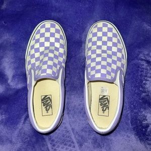 Purple Checkered Vans